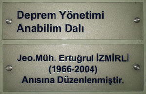 deprem yönetimi anabilim dalı